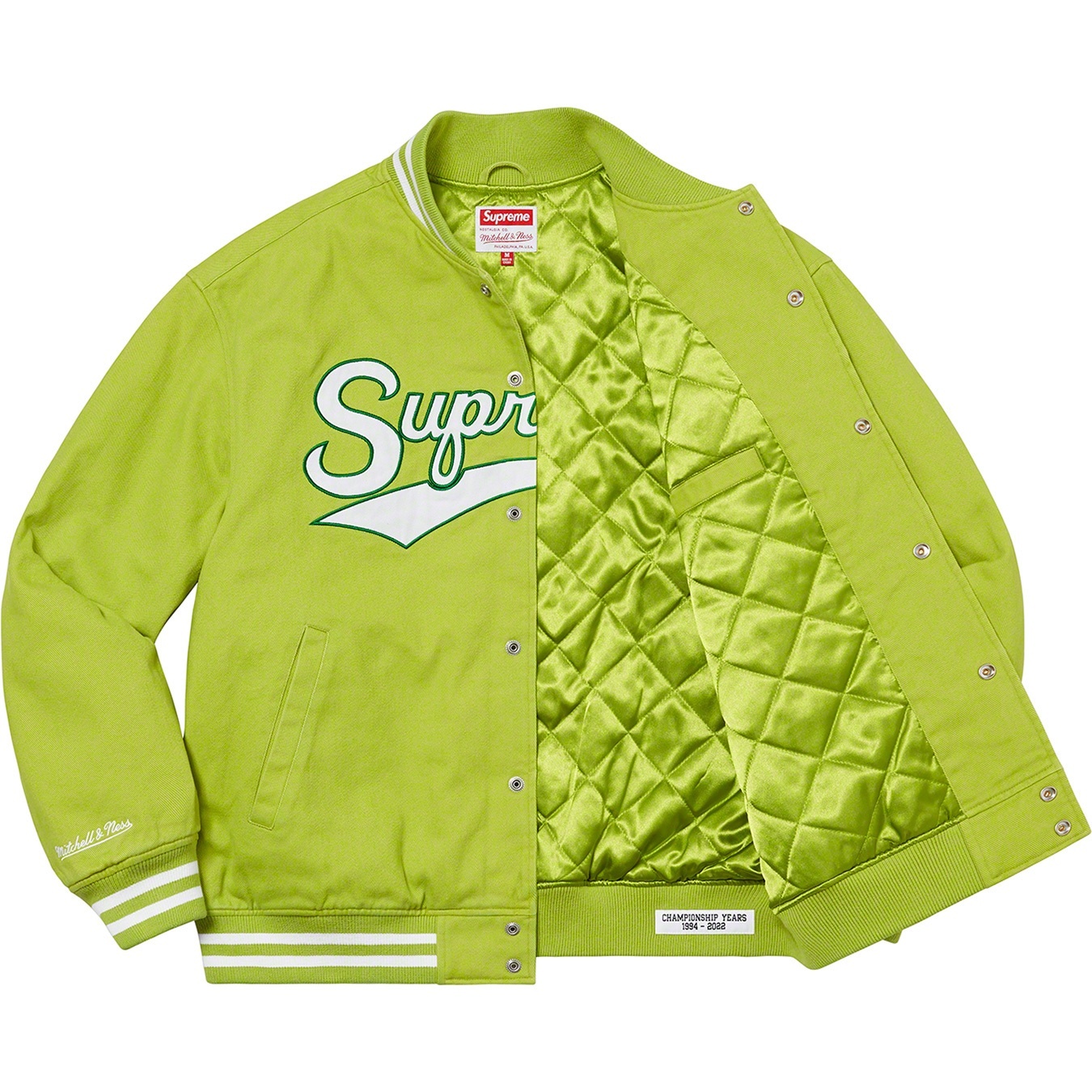 Supreme®/Mitchell & Ness® Doughboy Twill Varsity Jacket view 4